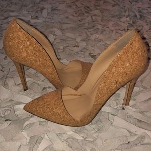 Cork D’Orsay Nude Pumps
